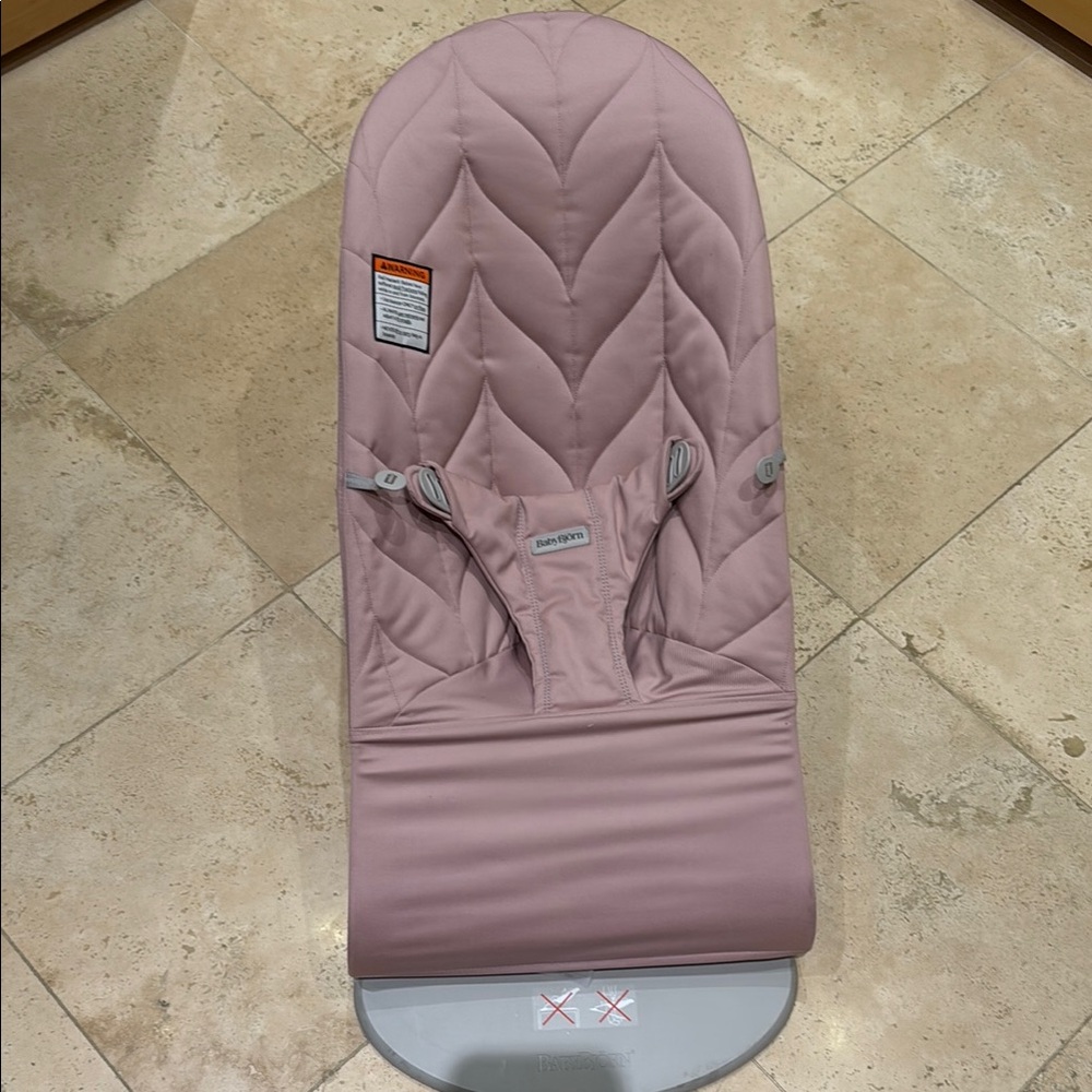 Pink Baby Bjorn with Chevron Pattern